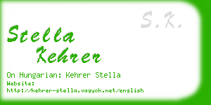 stella kehrer business card